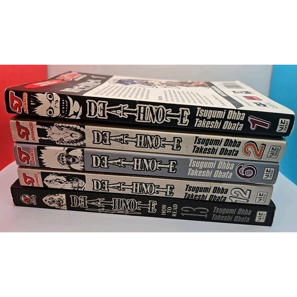 Lot Of 5 Death Note Shonen Jump Advanced Books 1 2 6 12 & 13 How To Read Magna